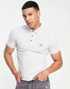 BOSS Orange BOSS Passenger Polo In Off White For Men