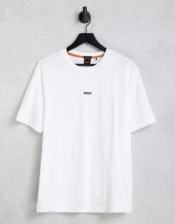 BOSS Orange Boss Tchup T-shirt In White For Men