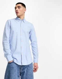 BOSS Orange Rickert Regular Fit Shirt In Blue For Men