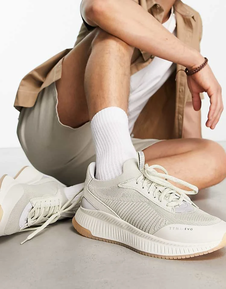 BOSS Orange BOSS EVO Trainers In Off White For Men - Image 4