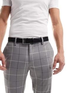 BOSS Orange BOSS Erman Leather Belt In Black For Men