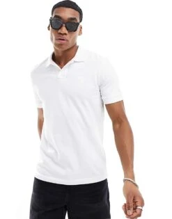 BOSS Orange Passenger Slim Fit Polo In White For Men