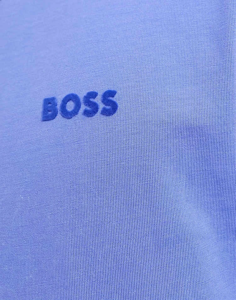 BOSS Orange Tonal Logo T-shirt In Washed Purple For Men Bright Purple - Image 2