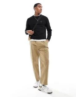 BOSS Orange Westart Box Logo Sweatshirt In Black For Men