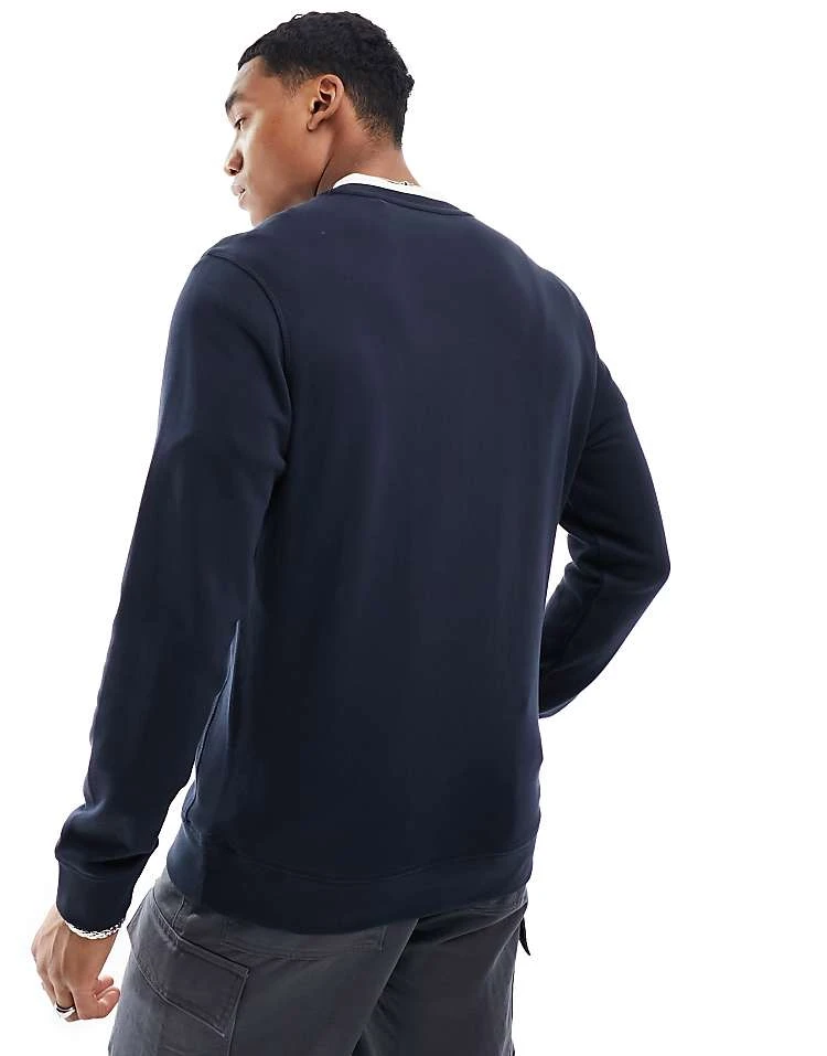 BOSS Orange Westart Box Logo Sweatshirt In Navy For Men Dark Blue - Image 2