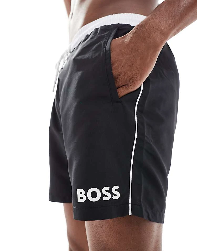 BOSS Bodywear Boss Starfish Swim Short In Black For Men - Image 3
