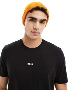 BOSS Orange TChup Logo T-shirt In Black For Men 001-black