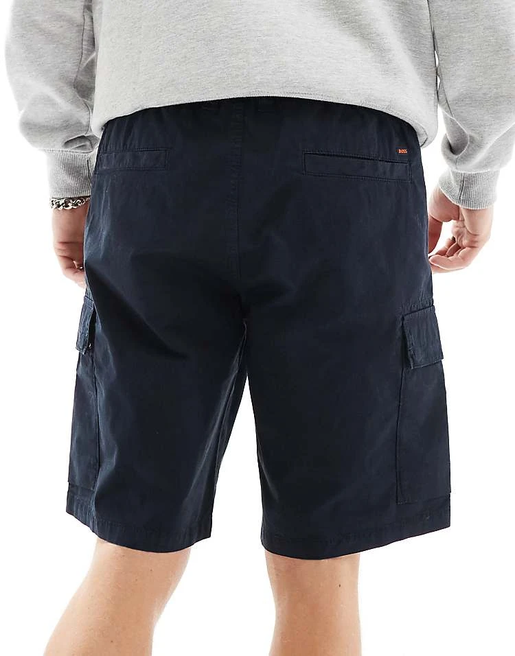 BOSS Orange Sisla Cargo Shorts In Dark Blue For Men 404-dark Blue - Image 2
