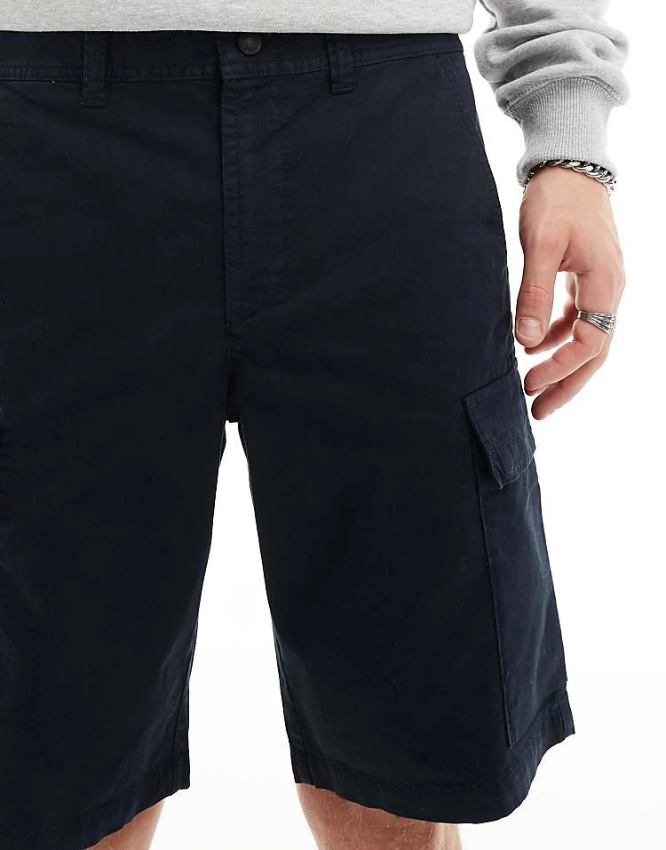 BOSS Orange Sisla Cargo Shorts In Dark Blue For Men 404-dark Blue - Image 3