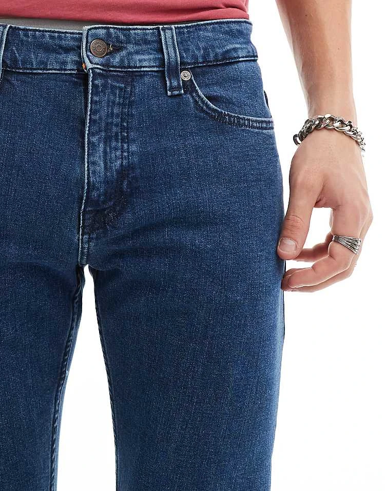 BOSS Orange Delaware Straight Leg Jeans In Mid Wash For Men 421-medium Blue - Image 5