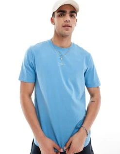 BOSS Orange TChup Logo T-shirt In Mid Blue For Men 486-open Blue