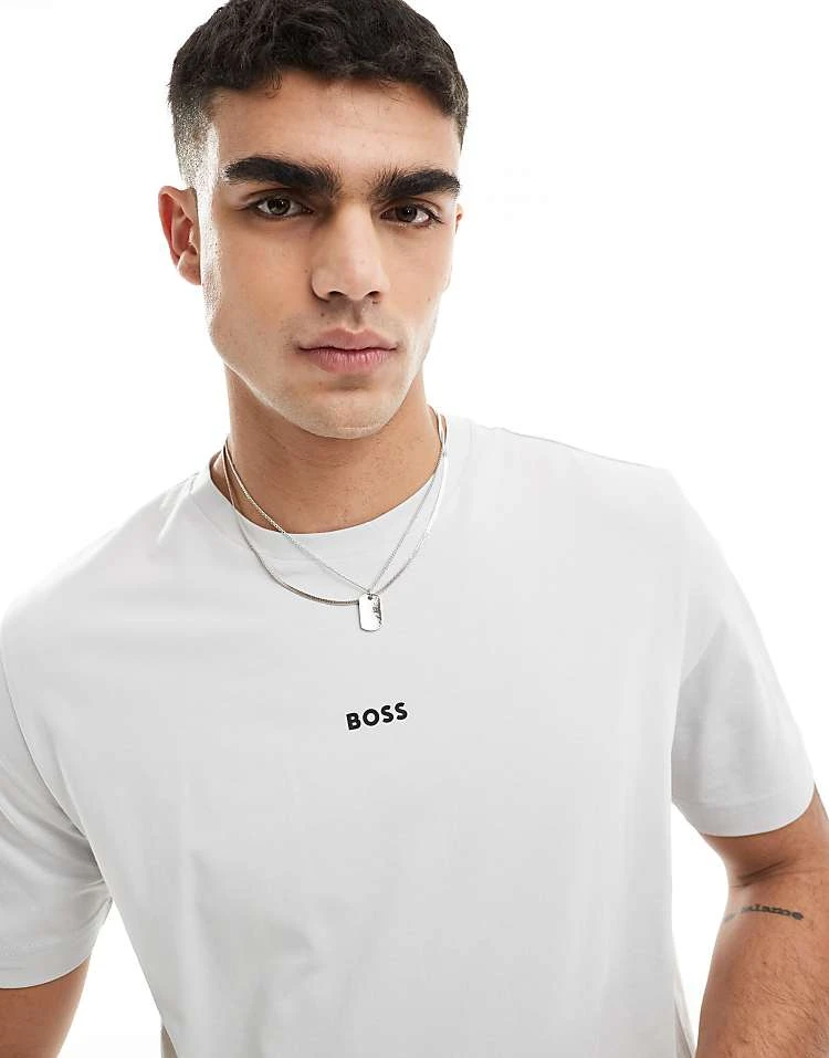 BOSS Orange Tchup T-shirt In Light Grey For Men