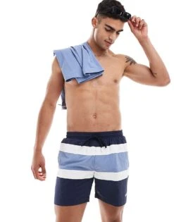 BOSS Bodywear Boss Rico Swim Short In Blue For Men