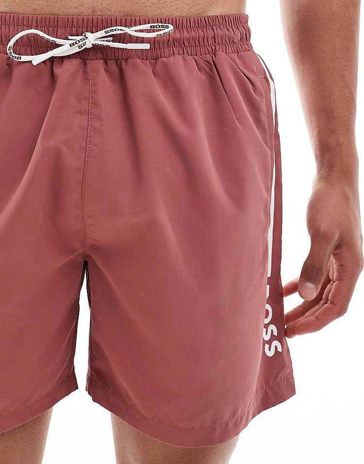 BOSS Bodywear Boss Dolphin Swim Short In Red For Men - Image 5