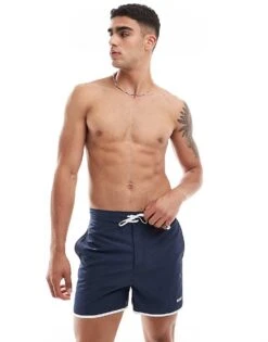 BOSS Bodywear Boss Luna Swim Short In Blue For Men