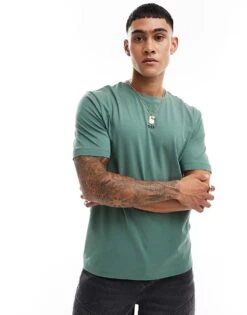 BOSS Orange Tchup T-shirt In Green For Men