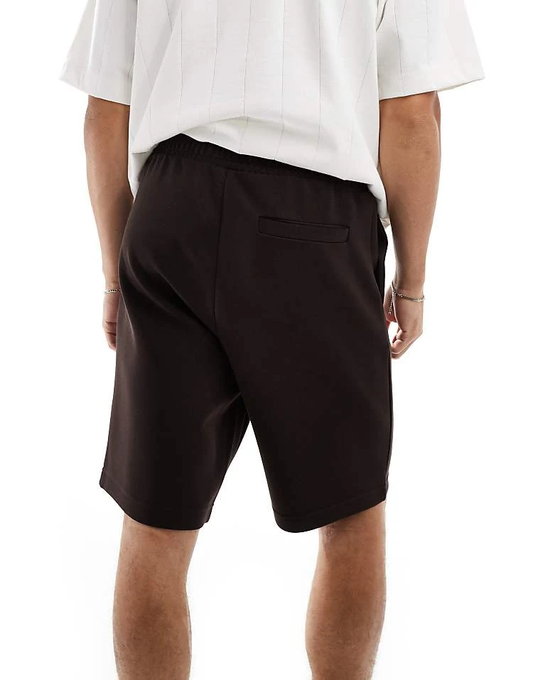BOSS GREEN Headlo Jersey Shorts In Dark Brown For Men - Image 2