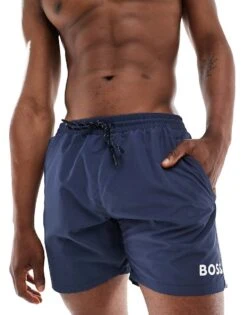 BOSS Bodywear BOSS Swimwear Starfish Swim Shorts In Navy For Men