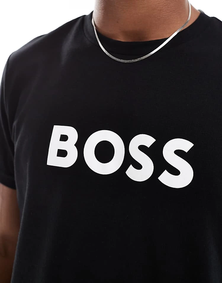 BOSS Bodywear BOSS Swimwear T-shirt In Black For Men - Image 3