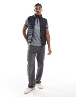 BOSS Green Thor V Padded Gilet In Black For Men