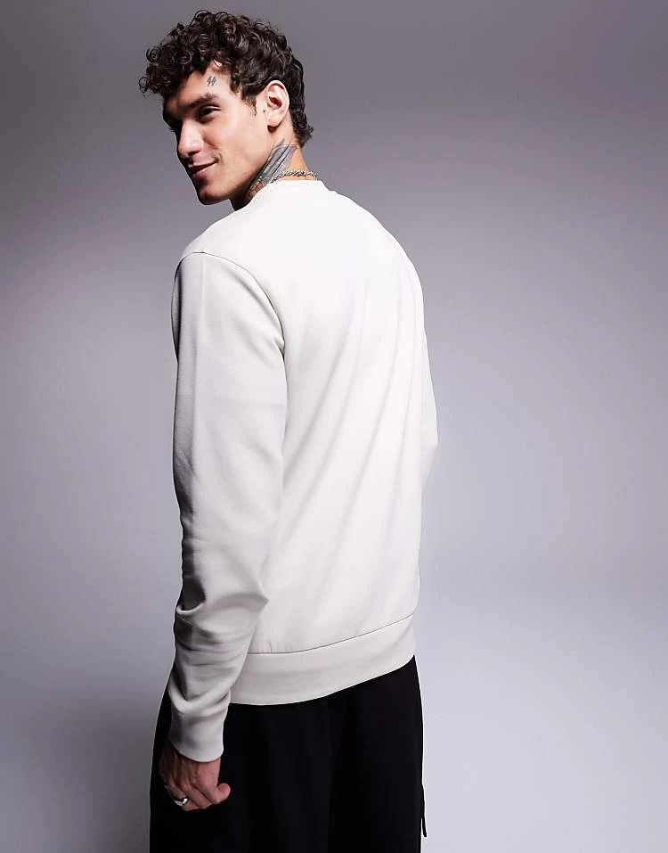 BOSS Green Salbo Sweatshirt In Beige For Men - Image 3