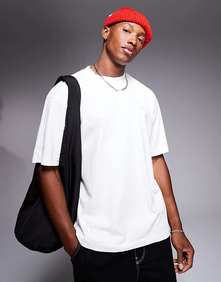 BOSS Orange Relaxed Fit T-shirt In White For Men - Image 5