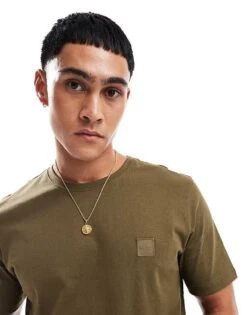BOSS Orange Tales T-shirt In Khaki For Men Green