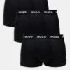BOSS Bodywear HUGO Bodywear 3 Pack Trunks In Black For Men