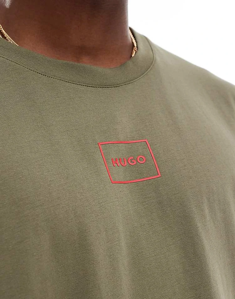 BOSS Bodywear HUGO Bodywear Laze T-shirt In Green For Men - Image 2