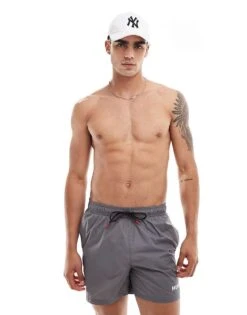 BOSS Bodywear HUGO Swimwear Haiti Swim Shorts In Grey For Men