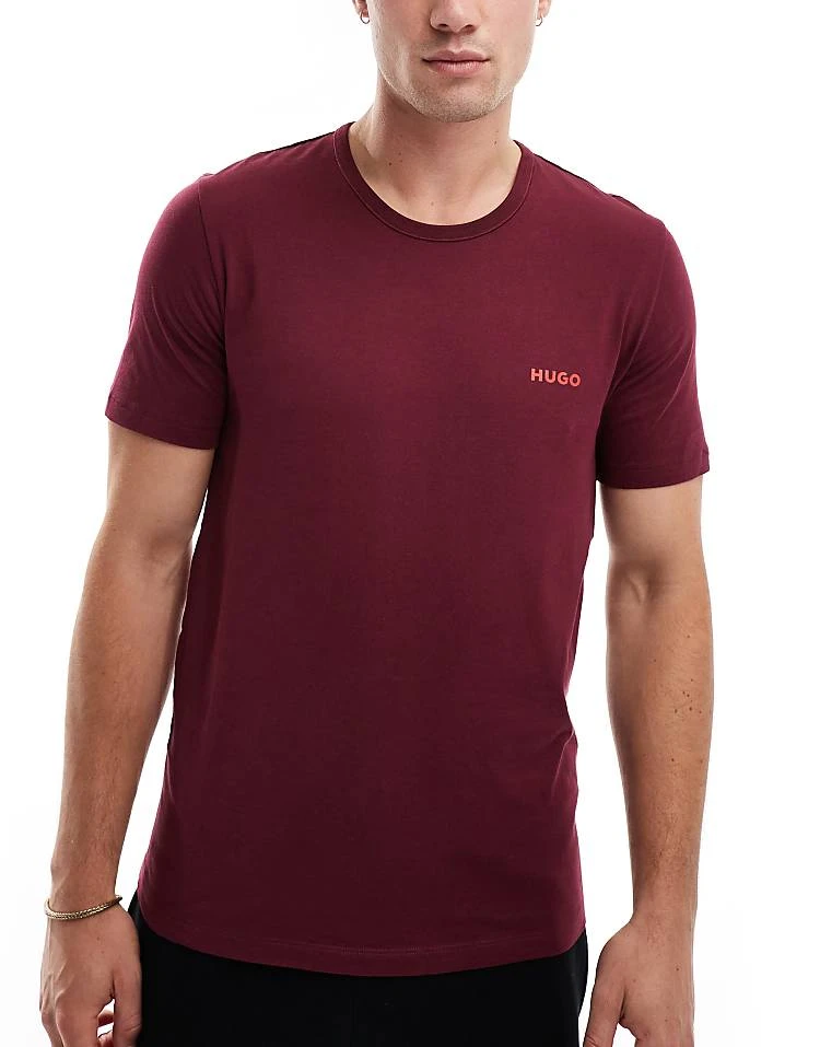 BOSS Bodywear HUGO Bodywear 3 Pack T-shirt In Multi For Men - Image 2