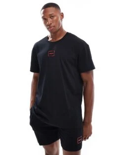BOSS Bodywear HUGO Bodywear Co-ord Laze T-shirt In Black For Men