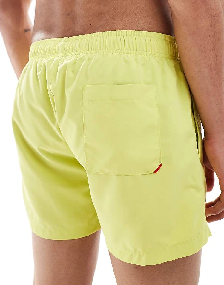 BOSS Bodywear HUGO Swimwear Abas Swim Shorts In Yellow For Men - Image 4