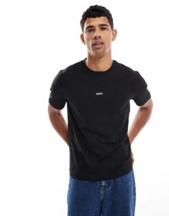 BOSS Orange Boss Tchup T-shirt In Black - BLACK For Men