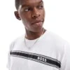 BOSS Bodywear Urban T-shirt In White For Men