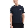 BOSS Bodywear Heavyweight Iconic T-shirt In Navy For Men