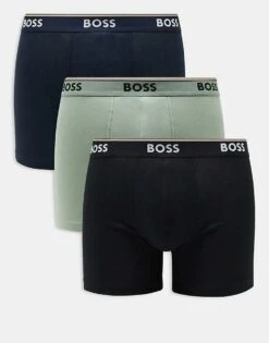 BOSS Bodywear 3 Pack Power Boxer Briefs In Black For Men