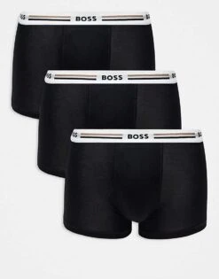 BOSS Bodywear 3 Pack Revive Boxer Briefs In Black For Men