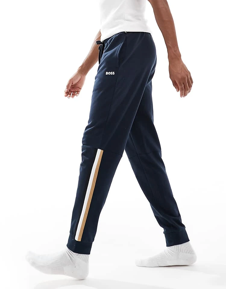 BOSS Bodywear Iconic Joggers In Navy For Men Blue - Image 6