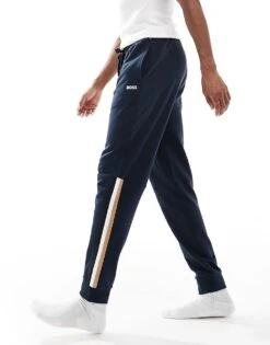 BOSS Bodywear Iconic Joggers In Navy For Men Blue
