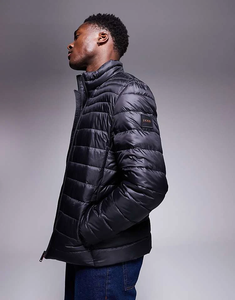 BOSS Orange Oden2 Lightweight Puffer Jacket Slim Fit In Black For Men - Image 2
