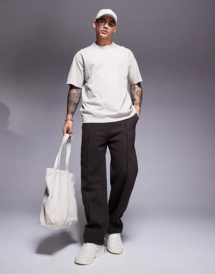 BOSS Orange Te_Dye Tonal Logo Overdye T-shirt Relaxed Fit In Beige For Men - Image 4