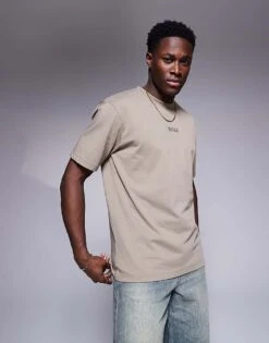 BOSS Green 10 Central Logo T-shirt Oversized Fit In Mid Green For Men