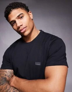 BOSS Bodywear 365 Logo T-shirt Regular Fit In Black For Men