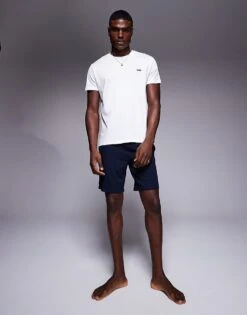 BOSS Bodywear 365 Logo T-shirt Regular Fit In White For Men